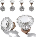 8 Pack Crystal Drawer Knobs Cabinet Antique Pulls, Kitchens Close.... Fixed Price $36.77.