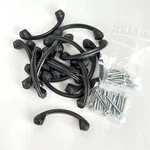 Lot Of 17 Cabinet Hardware Weathered Nickel Rope Handle Pulls. Fixed Price $22.68.
