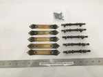 (5) Amerock French Colony Cabinet Handle/backplate Antique English BP183C-AE. Fixed Price $41.90.