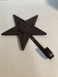 Cast Iron Wall Hook Fancy Star Rustic Antique Coat Hat Hanger Cowboy Texas. Fixed Price $16.50.