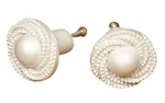 Vintage Shabby Chic White Pearl Drawer Pull Cabinet Door Dresser Knob Cottage. Fixed Price $7.50.