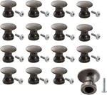 16 Pack Mini Cabinet Knobs, 1/2 Inch Dia Bronze Drawer Pulls Handles,. Fixed Price $9.09.