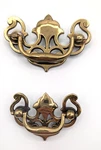 2 Vintage Keeler Brass Cabinet Drawer Pull Kbc 38369 N15850 Pierced Batwing. Fixed Price $14.50.
