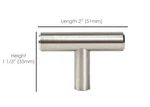Solid Stainless Steel Cabinet Pulls Handle Modern Kitchen Brushed Nickel Bar. Fixed Price $76.88.