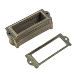 Uxcell 30X Metal Label Holder Frames 83X30MM For Drawer Cabinet Box Library. Fixed Price $30.39.