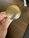Top Knobs Ringed Round Champagne Bronze M378. Fixed Price $5.00.