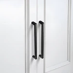 Goldenwarm 5 Pack Of 10 In. Black Square Modern Kitchen Hardware Drawer Handles. Fixed Price $39.95.