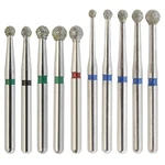 Dental Diamond Burs Round Ball Surgical Fg Coarse Fine Long High Speed 801. Fixed Price $78.99.