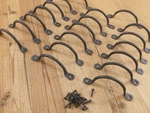 20 Forged Iron Drawer Pulls Cabinet Handles Kitchen Bath Primitive Farm. Fixed Price $44.99.