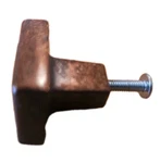 Amerock Forgings Rustic Square Cabinet Knob Pull Bronze 1-1/8" 4429 With Screws. Fixed Price $6.90.