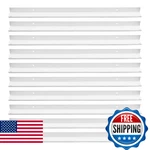 Lc Lictop 15.7" White Curved Edge Finger Pull Handles 10-PACK Cabinet Drawer. Fixed Price $69.00.