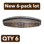 6-PACK Amerock Forgings Weathered Brass 3"CC Cup Pattern Cabinet Pull BP4453-R2. Fixed Price $31.88.