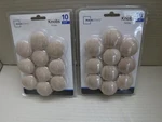 (20) Mainstays Wood Finish 11/64" Smooth Cabinet Door Pull Knobs W/screws. Fixed Price $19.98.