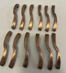 12 Vtg Copper Drawer Pull Cabinet Door Handle Bow Tie Amerock T-444 With Screws. Fixed Price $88.01.