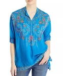 Bnwt Johnny Was Sundae Boho Embroidered Tunic Top, Mediterran, $358. Fixed Price $179.00.