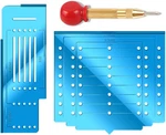King&charles Cabinet Hardware Template With Center Classic Align Sizes, Blue. Fixed Price $13.14.