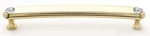 Alno C211-6-PB Swarovski Crystal 6" Pull Polished Brass. Fixed Price $59.96.