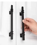 Lot Of 18 Goldenwarm Cabinet Handles Black Drawer Pulls 7-1/2 Inch, 5 Center. Fixed Price $15.95.
