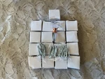 Lot (16) Crystal Glass Hexagon Cabinet/drawer Knobs Copper Tone Base. Fixed Price $24.95.