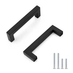 Probrico 30 Pack Flat Black Kitchen Cabinet Pulls Inch 76MM Square Corner Bar. Fixed Price $67.23.