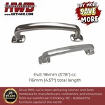 Cabinet Pulls 96MM Brushed Nickel Transitional Drawer Kitchen. Fixed Price $6.99.