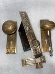 Antique Set Of Reading Hardware Co. Windsor Design Brass Knobs #2. Fixed Price $230.00.