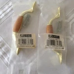 2 Liberty Cabinet Hardware Pulls, Gold W/ Natural Color Insert. Fixed Price $14.99.