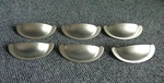 Set 6 Half Shell Cup Pull Liberty Matte Nickel Cabinet Drawer Door Knob Handle. Fixed Price $12.00.