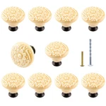 Bivethoi 10PCS Light Yellow Ceramic Dresser Knobs, 1.3 Inch / 34MM, Retro Dra.... Fixed Price $20.66.