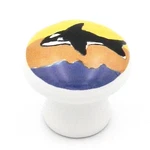 10 Pack Richelieu Orca Whale Sea On White 34 Mm (1 11/32") Knob Pull BP6005312. Fixed Price $13.91.