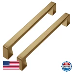 Khtumeware 6 Pack Brushed Brass Cabinet Pulls 8" Gold Kitchen Handles. Fixed Price $72.40.