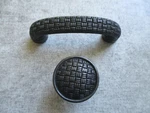 Lot Of 2: Mng 14513-ORB "rattan" Pull +14613-ORB Knob; Bronze. Fixed Price $15.00.