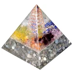 Rockcloud Healing Crystal Copper Wire Orgone Pyramid Stone Figurine Gray. Fixed Price $24.42.