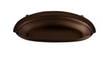 Lot Of (2) Somerset Cup Pulls--top Knobs M744--OIL Rubbed Bronze. Fixed Price $10.00.