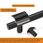 Probrico Solid Black Cabinet Cupboard Pulls Bar Drawer Handles Hollow. Fixed Price $34.64.