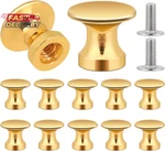 Kalione 12 Pcs Small Knobs For Jewelry Box Gold Cabinet 1/2 Inch Min. Fixed Price $9.88.