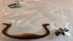Omnia Drop Pull 9472 64 96- Shaded Bronze, Vintage Iron & Copper, Polished Brass. Fixed Price $7.99.