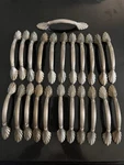Set Of 23 Vtg. Amerock 1333 Art Deco Silver Drawer Pulls Dresser Handles. Fixed Price $98.95.