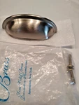 Satin Nickel 3" Ctr Drawer Cup Pull Classic Brass Hutter 1264SN. Fixed Price $10.00.