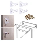 False Front Cabinet Clips, Hosrnovo 4 Pairs With Screws Reinforced Sink Tip-o.... Fixed Price $13.11.