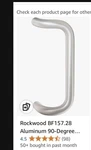 Rockwood Bf 157.28 Aluminum Door Pulls, Offset Pair, 10" Ctc, 1" Diameter. Fixed Price $20.00.