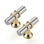 Ravinte Hardware 30 Pack 2 Inch Brushed Nickel & Gold Cabinet Pulls Handles Kitc. Fixed Price $83.32.