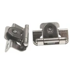 Pair Of Single Demountable 1/2" Overlay Cabinet Hinges Satin Nickel BPR8719G10. Fixed Price $12.64.