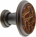 Laurey 12091 Cabinet Hardware 1-1/8-INCH Round Knob, Oil Rubbed Bronze And Brown. Fixed Price $8.95.