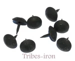 90 Clavos, 1" Black Round Domed Nails Hand Forged Wrought Iron Door Decor Studs. Fixed Price $98.36.
