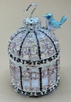 Silver Birdcage Trinket Box With On Top & Inside New. Fixed Price $16.79.