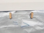 (1) Sietto P-1900-7-SB Satin Brass 7" Cabinet Pull W/ Clear Glass. Fixed Price $33.59.
