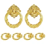 Zernmiarder 6PCS Golden Flower Drop Drawer Pulls, Small Ring,. Fixed Price $11.75.