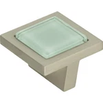 Atlas 230-GR-BRN Spa Green Square Knob 1 3/8 Inch Brushed Nickel. Fixed Price $15.66.