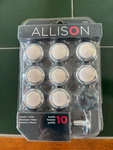 Allison Ceramic White Knobs (9). Fixed Price $14.40.